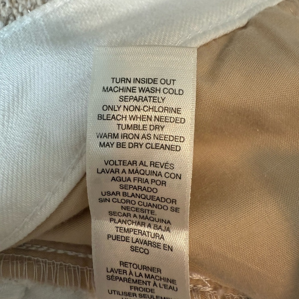 White House Black Market slim crop white pants sz 10 - Picture 4 of 6